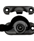 Flat Black Window Sash Lock Set, 10 Pack With Screws Included, Easy Install Slide Turn Crescent Style, Strike Size 0.75 In By 2.5 In