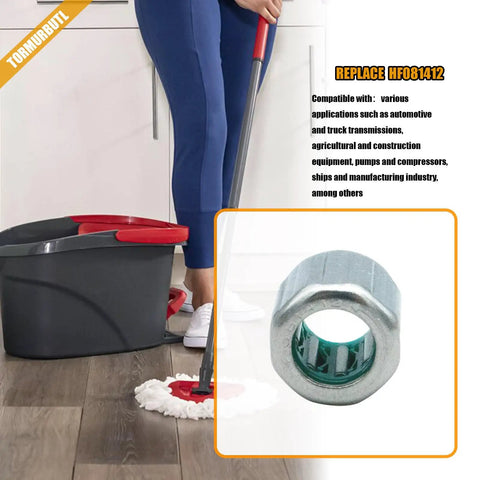 Mop and bucket with inset of Set Of 3 One Way Needle Roller Bearings HF081412 with 8mm bore, 14mm OD, 12mm width, auto and truck applications.