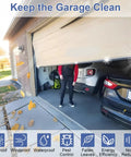Garage Door Bottom Seal Kit 16.5ft EPDM Rubber Weatherproof Seal With Aluminum Track Kit, installed on garage, blocks drafts and pests.