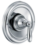 Brantford Chrome Posi-Temp Tub And Shower Trim Kit With Lever Handle, Old School Vibe, M-PACT Valve Compatible, Valve Required