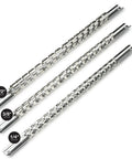 Socket Holder Rail 3 Piece Organizer Set For 1/4, 3/8, And 1/2 Inch Drive Sizes, Built Tough Nickel Plated Steel Clips, Lightweight Build
