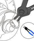 10 Piece Snap Ring Pliers Set Heavy Duty Circlip Removal Tool With Bent And Straight Pliers used on machinery
