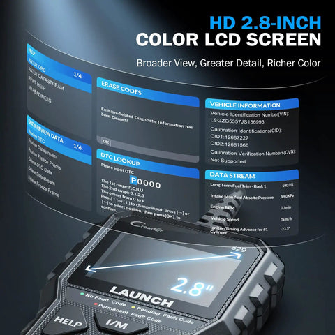 CR529 OBD2 Scanner For Cars After 1996 Full OBD2 Diagnostics With Read And Erase Codes Live Data IM Readiness One Click