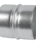 Built Tough Straight Up Four Inch Galvanized Steel Duct Connector Solid Round Ventilation Coupler for extending dryer vents.