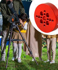 Rock Solid Metal Telescope Mount Bracket With Sturdy Saddle Clamp for easy astronomy setup, shown in use with a telescope