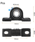 Two Pack UCP205-14 Pillow Block Bearing Units With 7/8 Inch Bore Cast Steel Flange Mounted Housing dimensions shown