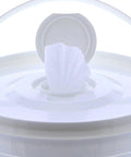 Premium 96 Percent Isopropyl Alcohol Wipes Bulk Pack Comes Packed With 1000 Lint Free SMS Cloth sanitizing rags in a tub.
