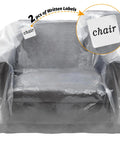 Crystal Clear Plastic Moving Chair Cover Bag For Storage And Transport Extra Large 65 X 42 X 34 Inch Waterproof And Dustproof