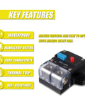 300 Amp Resettable Circuit Breaker For Car Audio And Amp Protection Self Recovery Auto Reset Durable High Current Breaker