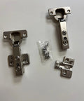 Soft Closing Clip On Concealed European Kitchen Cabinet Hinges No Fuss 110 Degree 3D Adjustable Full Overlay Frameless Stainless Steel Easy Install With Screws 20 Pieces