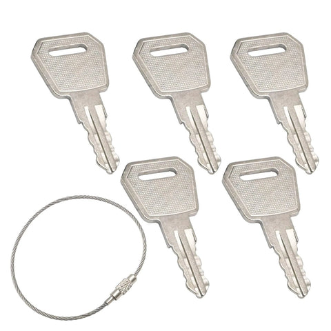 5 Pack Replacement Ignition Key Set For Big Joe Electric Pallet Jacks E30 EZ30 EPT20-15ET EPT20-18EA ES10 JX1 JX2 visible with cable
