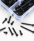M3 Stainless Steel Hex Socket Cap Screws Kit 480 Pcs Self Tapping Wood Screws Assortment Set Hex Drive in plastic case