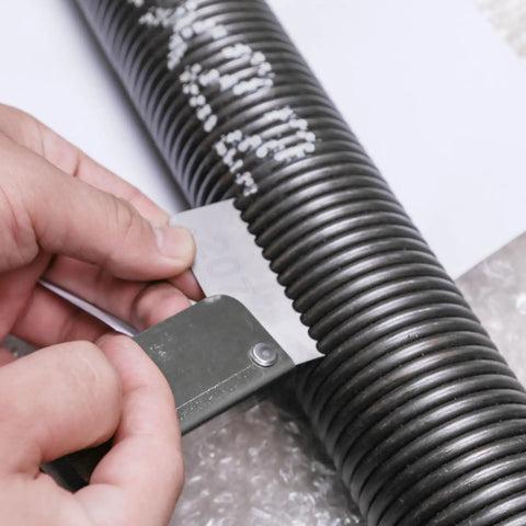 Garage Door Spring Measure Tool for DIY Repairs, Handy Pocket Gauge That Reads.187 to.312 Torsion Springs, Multi Gauge for Wire Sheet Thickness 24GA and 22GA, Portable Precision Gauge for Home Projects measuring black torsion spring