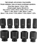 Big Grip 3/4 Inch Drive Metric Deep Impact Socket Set With CrMo Steel Heavy Duty Tool Kit For Car Auto Repair And Garage Use Includes 10 Pieces Ranging 6 To 50mm 6 Point Design Made Tough For Real Hardcore Jobs, 3/4in drive metric sockets 22-50mm