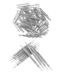 Easy Strap Swap Watch Band Pins Kit With Spring Bars For Quick Release, Durable stainless steel pins and bars in silver.