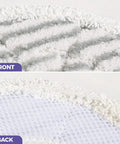 Replacement Steam Mop Pads For S7000 Series showing front and back view, featuring durable washable material.