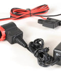 12V rechargeable battery and adapter for Heavy Duty Portable Led Work Light Delivering Straight Up Beast Mode Illumination With 2000 Lumens High Output.
