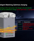 100W Dual Battery Charger Hub For Mini 5 Pro Mini 4 Pro Mini 3 Pro Drones with USB C Cable, smart charge detection display