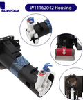 Refrigerator Filter Housing Replacement For Whirlpool Kenmore And Maytag This Compatible W10899414 Part Replaces 4815993 AP6284618 PS12347902 EAP12347902 And Works With W11162042 Models No Fuss Easy Install Leak Free Fit Durable Plastic Construction black plastic filter housing with inlet ports