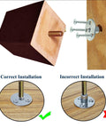 3 Inch Modern Furniture Legs Set Of 4 For Sofa Couch Bed Chair Desk Table With No Fuss Install Hardware Preinstalled M8 Bolts Metal Screws And Nuts For Quick Lift Stable Stand And Sleek Home Makeover