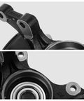 Front view of Front Right Passenger Side Loaded Knuckle Assembly For Hyundai Sonata 2011-2013 No Sport Suspension With 27 Splines