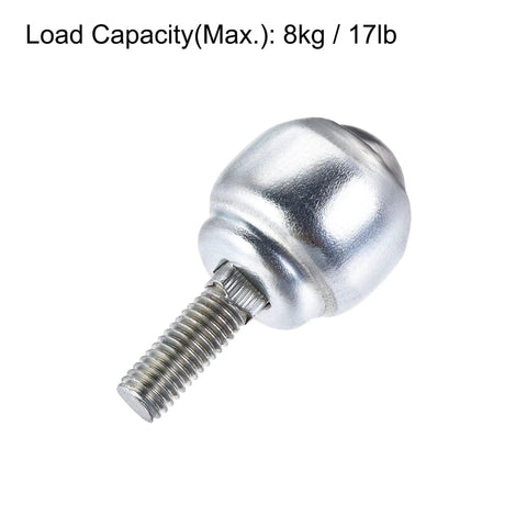 Bolt-Fixing 12mm Ball Transfer Bearing Unit 360 Degree Rotation Carbon Steel Built Tough Handles Up To 17 Lbs Per Wheel