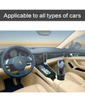 Smart 2 In 1 Car Cup Warmer And Cooler With Digital Temp Display keeps beverages cold in luxury car interior.