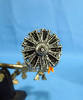 Plug And Play Drop In Engine Detail Set For Ju 52 Model Aircraft In One Forty Eight Scale Three D Printed Parts For Revell Monogram Kit Adds Realistic Engine Detailing To Your Junkers Ju 52 Build showcasing front engine view.