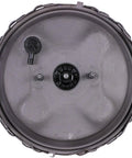 Remanufactured Power Brake Booster With Heavy Duty Sealing Rings and Complete Vacuum Testing, top view showcasing vacuum chamber.