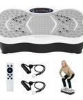 Light Gray Vibration Plate Exercise Machine With 200 Speeds For Lymphatic Drainage And Full Body Shaker Workouts, Boost Recovery, Pain Relief, And Weight Loss At Home