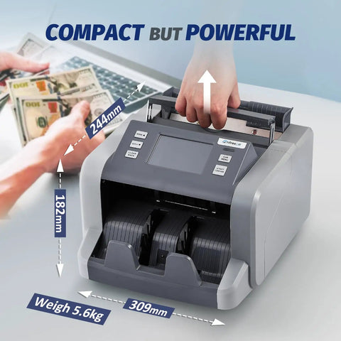 Fast Cash Counter For Mixed Denominations With Value Counting Touch Screen MT UV MG IR Counterfeit Detection