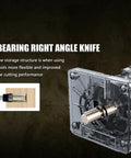 Bearing right angle knife from 8 Piece Trim Router Bit Set With 4 Flush Trim Bits And 4 Pattern Bits Includes 6 Bearings And 2 Wrenches