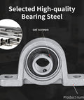 Slick Built To Last Self Aligning Pillow Block Bearing for 10mm Shafts with set screws and zinc alloy housing in focus
