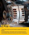 Close-up of Alternator Replacement For 2003 2007 Nissan Murano And 1995 2000 Infiniti Maxima showing 6 Groove Pulley