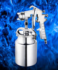 Heavy Duty Pneumatic Spray Gun With 2Mm Stainless Nozzle For Auto Body Finish And Furniture Refinishing Hassle Free Air Dial Control