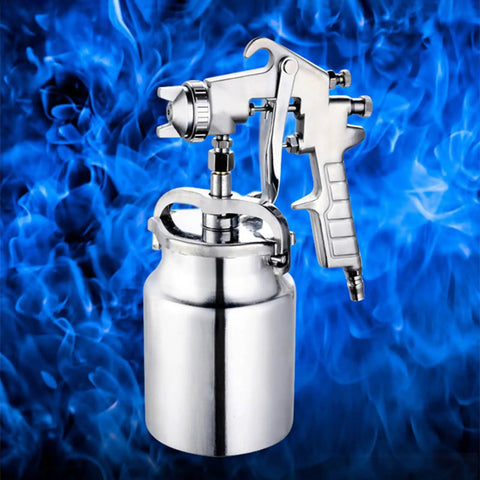 Heavy Duty Pneumatic Spray Gun With 2Mm Stainless Nozzle For Auto Body Finish And Furniture Refinishing Hassle Free Air Dial Control