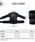 Motocross And Dirt Bike Knee Pads For Men And Women Ride Ready Gear With Tough As Nails Impact Resistant TPU Shell size chart