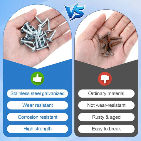 Comparison of Nine Piece Heavy Duty Electrical Panel Screws For Square D Load Center And Schneider Qo Homeline, silver finish and durability features.