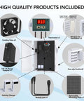 Badass Weatherproof Ip65 Outdoor Electrical Junction Box Heavy Duty Abs Plastic Enclosure with cooling fans and thermostat features.