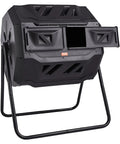 Large 43 Gallon Dual Chamber Rotating Tumbling Compost Bin With Two Sliding Doors And Steel Frame BPA Free For Garden Kitchen Yard And Outdoor Use Beast Of A Durable Outdoor Composting Solution For Home Gardens And Urban Backyards