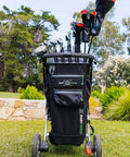 Stroller Golf Bag Organizer That Holds A Full Set Of Clubs, Attaches To Most Strollers, Includes Accessory Pockets, Outdoor Use