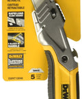 Heavy Duty Retractable Utility Knife With Rugged Metal Body Quick Access Button For Easy Blade Changes Built In Blade Storage Durable Contractor Knife For Precise Cuts And Quick On The Job Site Blade Access in original packaging.