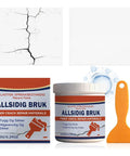Wall Repair Paste Kit 150g Quick Dry Sealant For DIY Home Repair Scratch Filler Putty Tool Set with scraper and paste jar.