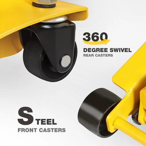 Low Profile Floor Jack With Dual Pumps For Quick Lift, Hydraulic Car Jack With Pad, Four Ton Eight Thousand Eight Hundred Pound Capacity, Extra Low Clearance, Built In Safety Valve For Overload Protection