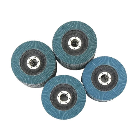 Get This Killer Set Of 5 Premium Sanding Wheels For Your Angle Grinder Featuring A Sweet Mix Of 40 To 120 Grits Perfectly Sized At 125mm for metal and wood projects.
