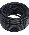 Big Time 100FT 3/8 Inch Air Hose Plus Pond Tubing Kit For Pond Pump And Aerator System Built With Hella Strong PVC Giving Serious Durability And Leak Proof Performance You Really Gonna Dig This Heavy Duty Gear For Any Water Feature At Home, coiled black PVC air hose
