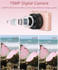 5K 75MP Autofocus Vlogging Camera With WiFi And 64GB Card Included 180 Degree Flip Screen, image quality comparison