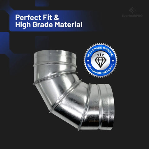 Dryer Side Vent Kit Replacement For LG And GE - Easy Install elbow duct in stainless steel material