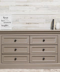 Chest of drawers refinished with All In One Refinishing Paint For Furniture And Cabinets No Stripping No Sanding No Priming Needed Pebble Color Quart Easy To Apply With A Pro Finish For DIY Home Makeovers