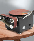 Super Compact 3 In 1 Electric Belt And Disc Sander, Adjustable Speed Bench Grinder for knife sharpening with scissors.